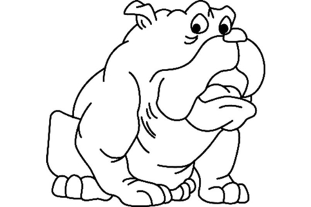 Coloriage Chien 29 – 10doigts.fr