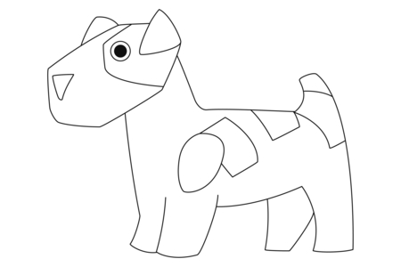 Coloriage Chien 32 – 10doigts.fr