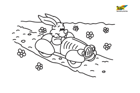 Coloriage Lapin 70 – 10doigts.fr