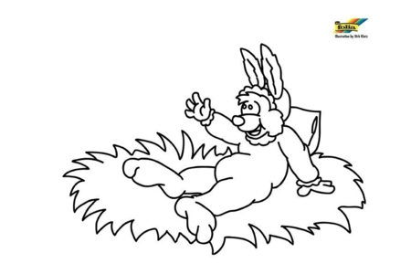 Coloriage Lapin 87 – 10doigts.fr