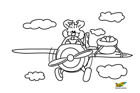 Coloriage Lapin n48 – 10doigts.fr