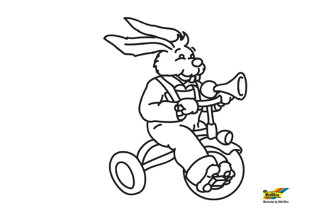 Coloriage Lapin n49 – 10doigts.fr