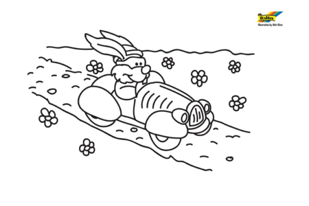 Coloriage Lapin n52 – 10doigts.fr