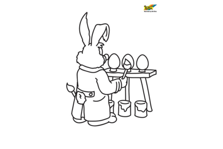 Coloriage Lapin n53 – 10doigts.fr