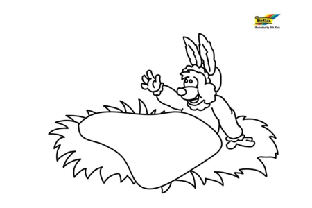Coloriage Lapin n55 – 10doigts.fr