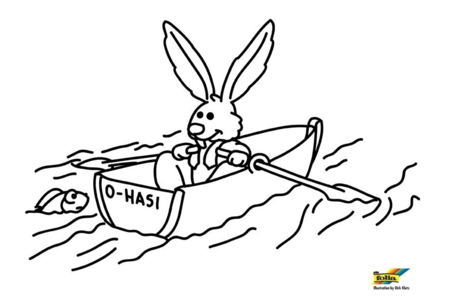 Coloriage Lapin n61 – 10doigts.fr