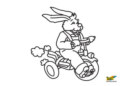 Coloriage Lapin n62 – 10doigts.fr