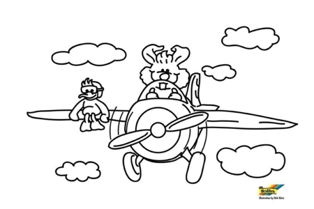 Coloriage Lapin n64 – 10doigts.fr
