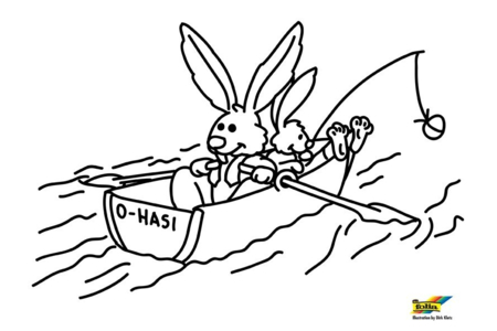 Coloriage Lapin n86 – 10doigts.fr