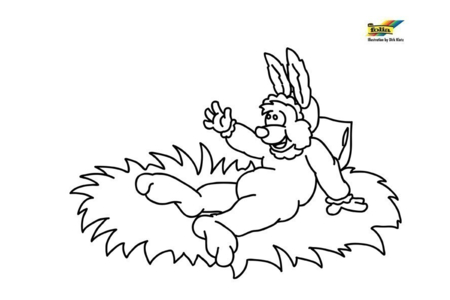 Coloriage Lapin n87 – 10doigts.fr