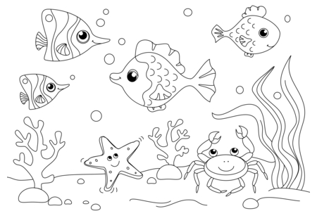 Coloriage Animaux-marins11 – 10doigts.fr