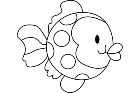 Coloriage Poisson 01 – 10doigts.fr