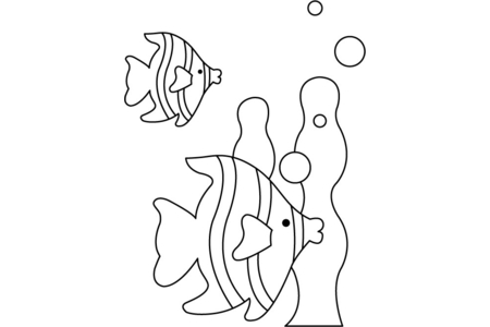 Coloriage Poisson 02 – 10doigts.fr