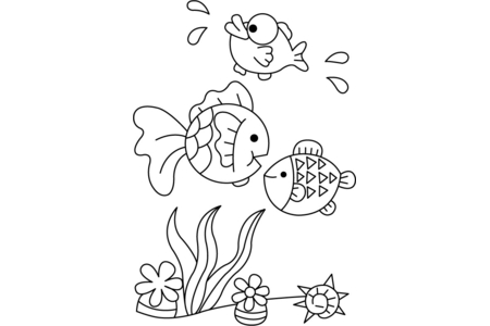 Coloriage Poisson 04 – 10doigts.fr