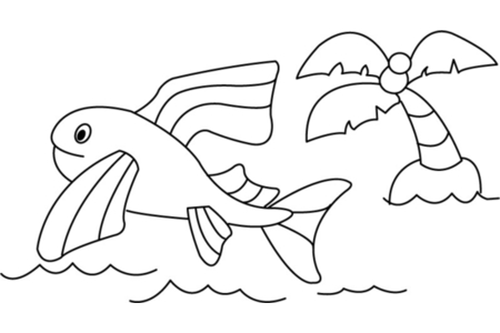 Coloriage Poisson 06 – 10doigts.fr