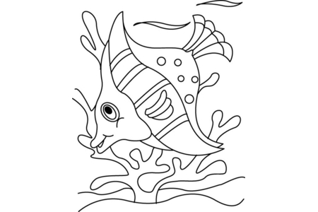 Coloriage Poisson 18 – 10doigts.fr