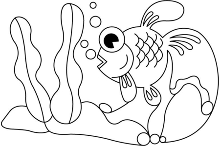 Coloriage Poisson 20 – 10doigts.fr