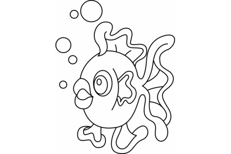 Coloriage Poisson 27 – 10doigts.fr