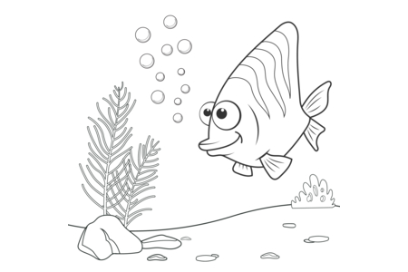 Coloriage Poisson 36 – 10doigts.fr