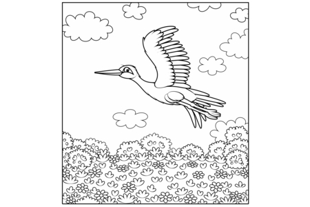 Coloriage Animaux-volants10 – 10doigts.fr