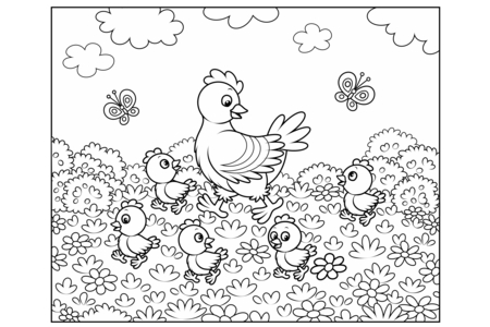 Coloriage Animaux-volants11 – 10doigts.fr