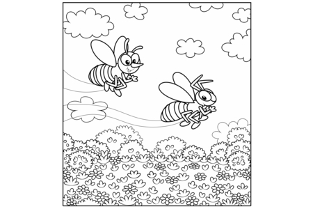 Coloriage Animaux-volants12 – 10doigts.fr