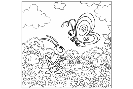 Coloriage Animaux-volants13 – 10doigts.fr