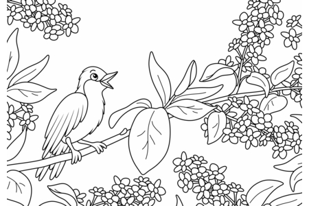 Coloriage Animaux-volants14 – 10doigts.fr