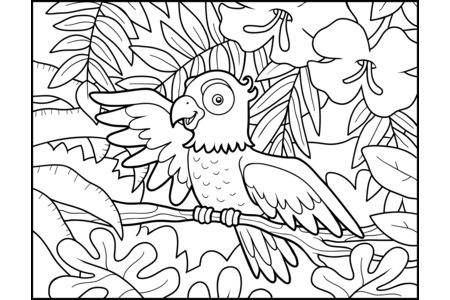 Coloriage Animaux-volants16 – 10doigts.fr