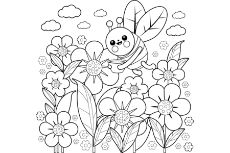 Coloriage Animaux-volants5 – 10doigts.fr
