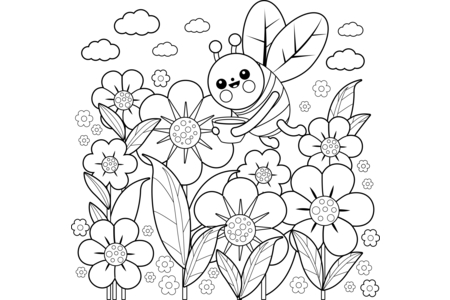 Coloriage Animaux-volants5 – 10doigts.fr