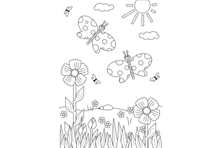 Coloriage Animaux-volants7 – 10doigts.fr