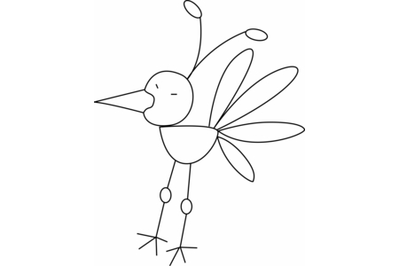 Coloriage Oiseau 17 – 10doigts.fr