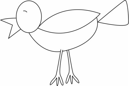 Coloriage Oiseau 21 – 10doigts.fr