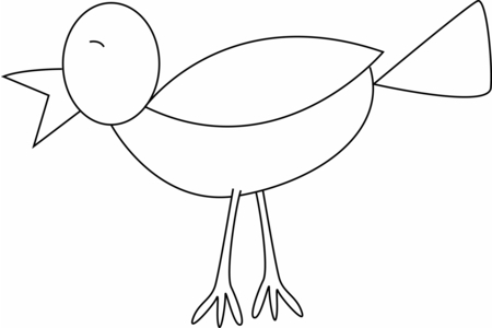 Coloriage Oiseau 21 – 10doigts.fr