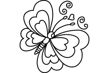 Coloriage Papillon 06 – 10doigts.fr