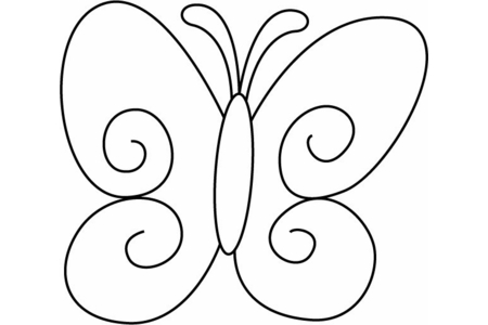 Coloriage Papillon 07 – 10doigts.fr