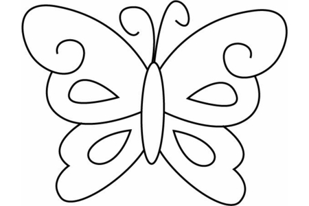 Coloriage Papillon 10 – 10doigts.fr