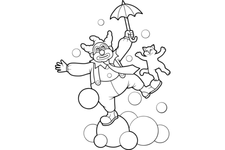 Coloriage Clown26 – 10doigts.fr