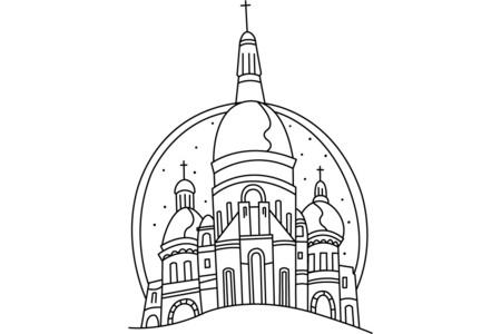 Coloriage Moscou – 10doigts.fr