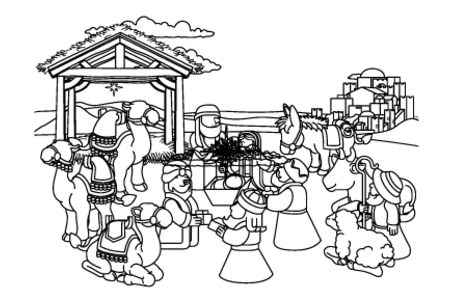 Coloriage Rois-mages-02 – 10doigts.fr