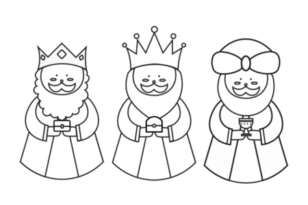 Coloriage Rois-mages-05 – 10doigts.fr