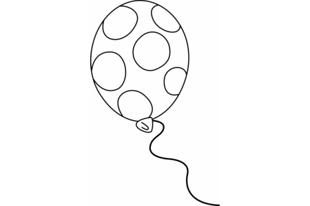 Coloriage Ballon 08 – 10doigts.fr