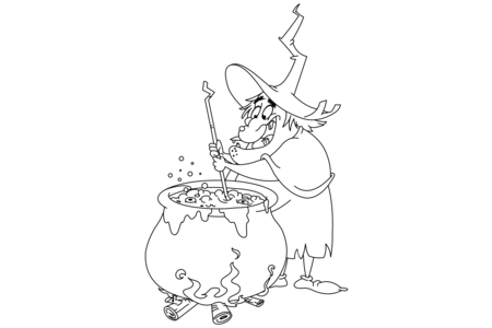 Coloriage Halloween 63 – 10doigts.fr