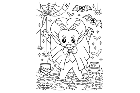 Coloriage Halloween 81 – 10doigts.fr