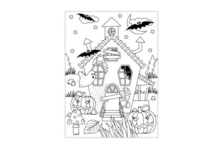 Coloriage Halloween14 – 10doigts.fr