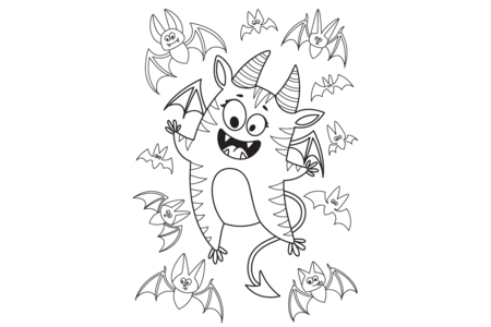 Coloriage Halloween15 – 10doigts.fr