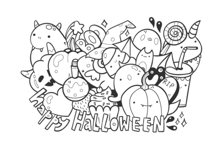 Coloriage Halloween17 – 10doigts.fr