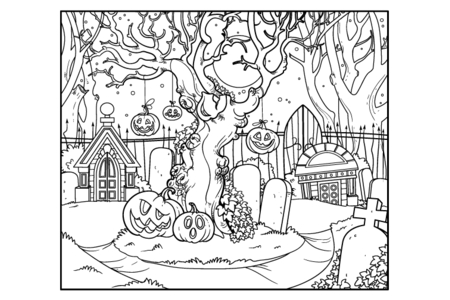 Coloriage Halloween18 – 10doigts.fr