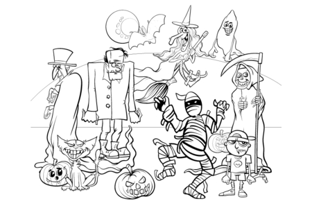 Coloriage Halloween20 – 10doigts.fr